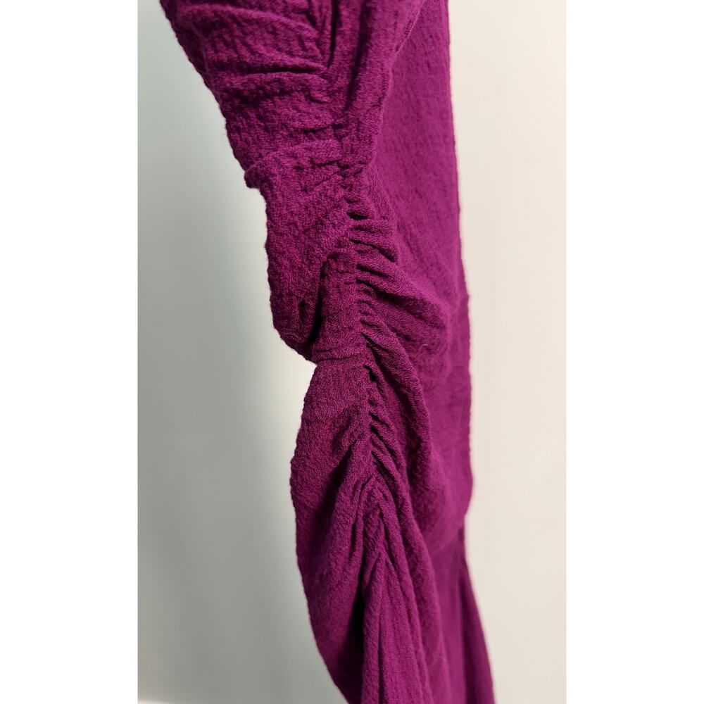 A.L.C. Inez Dress Size 2 Jewel Purple Satin Midi Gown Sleeveless - Picture 6 of 8